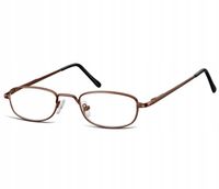 Okulary Oprawki KOREKCYJNE zerówki Optyczne flexy Unisex SUNOPTIC Brązowe