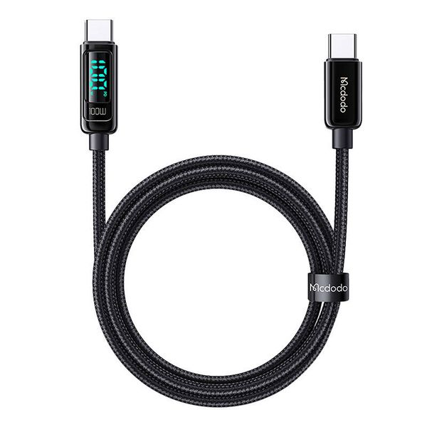 Kabel USB-C do USB-C Mcdodo CA-8820 100W, 1.2m (czarny) zdjęcie 1