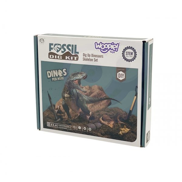 WOOPIE Wykopaliska Dinozaurów 6 Losowych Figurek Szkieletów Dinozaurów zdjęcie 16