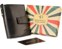 skórzany portfel męski w stylu retro - rovicky