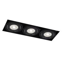 Oczko LAMPA podsufitowa KOMORO 3310 Shilo prostokątna OPRAWA podtynkowa do zabudowy WPUST czarny