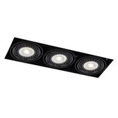 Oczko LAMPA podsufitowa KOMORO 3310 Shilo prostokątna OPRAWA podtynkowa do zabudowy WPUST czarny