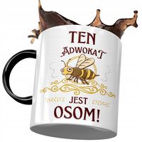 Kubek Czarny Adwokata Ten Adwokat Jest Osom Z Nadrukiem Ze Zdjęciem