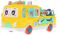 ZABAWKA EDUKACYJNA AUTOBUS INTERAKTYWNY ZE ŚWIATŁEM LED I DŹWIĘKIEM ŻÓŁTY