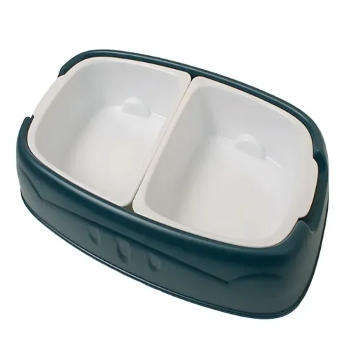 Podwójna miska 2x0.5l na wodę i karmę dla psa kota wyjmowane miski na Arena.pl