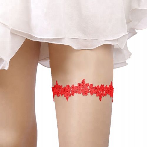 PODWIĄZKA CZERWONA na studniówkę podwiązki JAKOŚĆ HAND MADE matura 2024 na Arena.pl