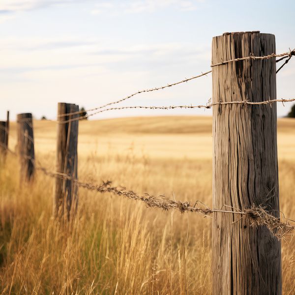 Plakat 30x30cm Płot na Polu zdjęcie 1