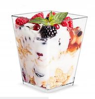 Pojemniki finger PIRAMIDKA 200ml na przekąski desery monoporcje 50 sztuk