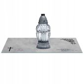 SZKLANA PODSTAWKA POD ZNICZE 60x30cm 498d + napis