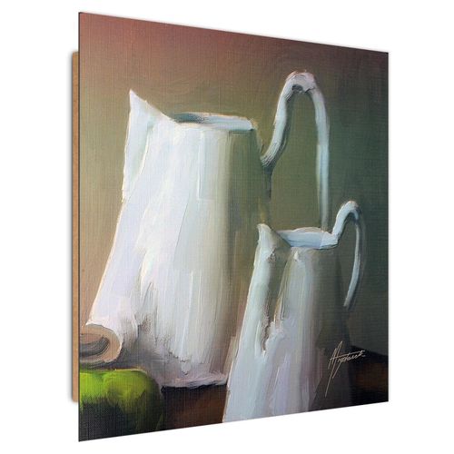 Deco Panel, Białe dzbanki 25x25 na Arena.pl