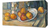 Obraz 50x30cm Still Life with Milk Jug and Fruit, Paul Cezanne