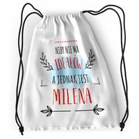 Plecak Dla Mileny Sportowy Szkolny Worek Torba Z Nadrukiem Ze Zdjęciem