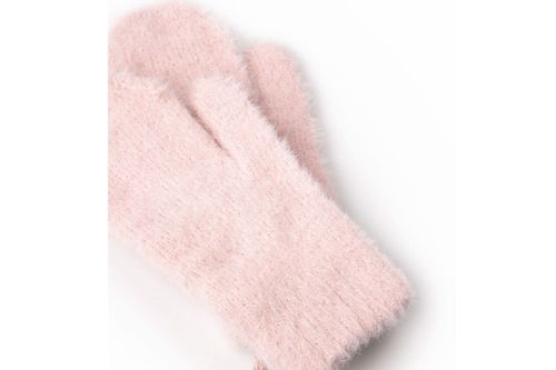 Rękawiczki BABY futerkowe jednopalczaste brudny róż XS 13cm na Arena.pl