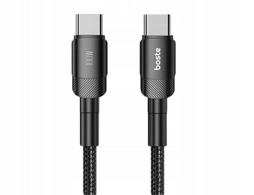 BOSTE SZYBKI UNIWERSALNY KABEL USB-C TYP-C PRZEWÓD QC PD 100W BEZPIECZNY 3M na Arena.pl
