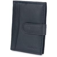 Skórzane etui na karty granatowe