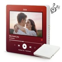 Magnes Muzyczny ze Zdjęciem i Dedykacją Personalizowany Prezent na Rocznicę