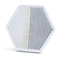 Odblask przyklejany biały przód 1202