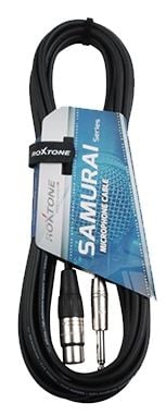 Kabel przewód mikrofonowy XLR JACK 6,3mm 5 m Roxtone SAMURAI SMXJ210L5 na Arena.pl