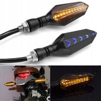 KIERUNKOWSKAZ LED MOTOCYKLA QUADA HOMOLOGACJA POMARAŃCZOWY 12 LED 2 SZT.