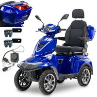 Skuter elektryczny, pojazd inwalidzki SHINO QUADRO G4 LIT +DODATKI -nieb,