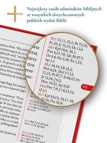Biblia Plus płótno czerwona - praca zbiorowa na Arena.pl