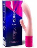 Durex Soft Króliczek Wibrator Silikonowy Elastyczny 20cm Usb Dual Head