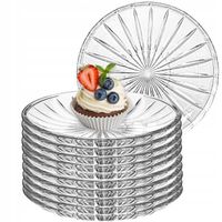 Talerzyki deserowe do ciasta Altom Venus 15 cm zestaw 12 sztuk szklane