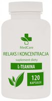 L-teanina 400mg 120 kapsułek - Czysta bez dodatków - L-theanine l-theanina