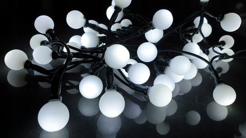 LAMPKI CHOINKOWE KULKI 100 LED ZIMNA BIEL 8 FUNKCJI IP44 NA CHOINKĘ CHOINKA na Arena.pl