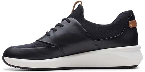 Clarks Półbuty damskie - Un Rio Lace - rozmiar 35,5 - czarna skóra licowa na Arena.pl