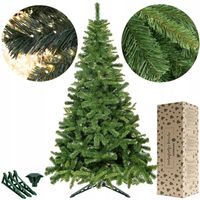 CHOINKA SZTUCZNA JODŁA ZIELONA GĘSTA 150 cm STOJAK ŚWIERK SOSNA JAK ŻYWA