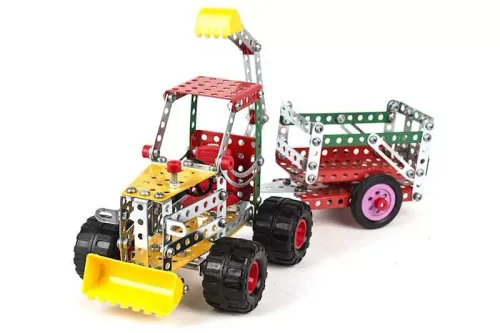 Klocki konstrukcyjne metalowe Pojazdy budowlane, 289 elementów na Arena.pl