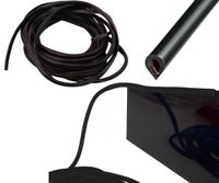 PROFIL OSŁONA ODBOJNIK KRAWĘDZI DRZWI AUTA RANTU 5M CZARNY