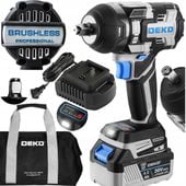 KLUCZ UDAROWY AKUMULATOROWY BEZSZCZOTKOWY 1/2'' KLUCZ DO KÓŁ 800NM AKU