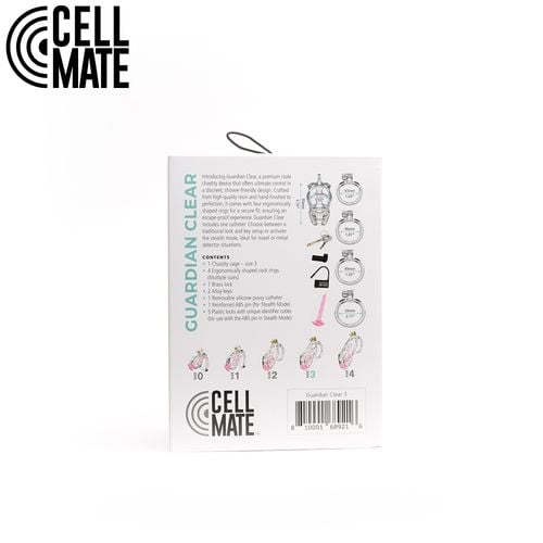 pas cnoty guardian chastity cage clear size 3 cellmate na Arena.pl