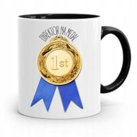 Dla Dyrektora Kubek Czarny Na Medal Prezent Z Nadrukiem Ze Zdjęciem