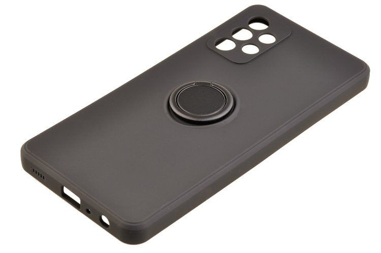 Etui Pastel Ring do Samsung Galaxy A72 czarny zdjęcie 4