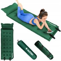 MATA SAMOPOMPUJĄCA KARIMATA DMUCHANA TREKKINGOWA Z PODUSZKĄ 193X68X3,5CM