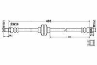 Renault Kangoo 2 Zestaw Przewodów Hamulcowych Elastycznych Gumowych