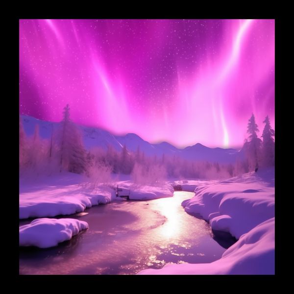 Plakat 20x20cm Aurora Nad Niebiem zdjęcie 2