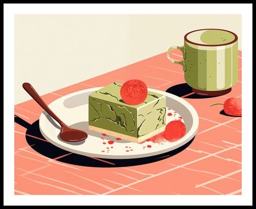 Plakat 76x60,5cm Deser Matcha na Arena.pl