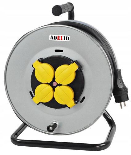 POLSKI PRZEDŁUŻACZ BĘBNOWY NA BĘBNIE ZWIJAK METALOWY 50M 3x2,5 H05VV-F OWY na Arena.pl