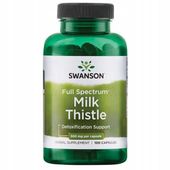 MILK THISTLE 100 kaps OSTROPEST PLAMISTY Swanson