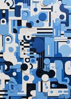 Plakat 13x18cm Niebieski Labirynt