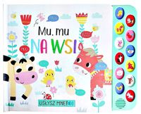 KSIĄŻKA KSIĄŻECZKA SENSORYCZNA MU MU NA WSI Z DŹWIĘKIEM