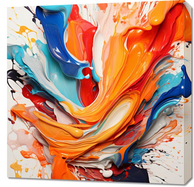 Obraz 70x70cm Taneczne Fale zdjęcie 1