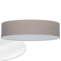 Lampa abażur plafon klosz natynkowy oprawa sufitowa beż 50 cm
