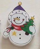 Lampki LED wisząca dekoracja świąteczna bałwan zdjęcie 1