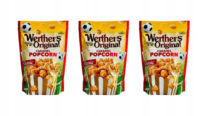 KARMELOWY POPCORN WERTHER'S ORIGINAL 3 x 140G zdjęcie 1