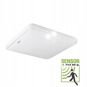 Plafon kwadratowy Struhm 28 x 6,8 cm biały SOLA LED D SLIM IDEUS 03757